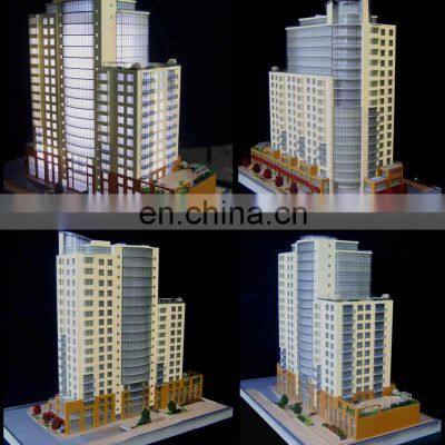 Ho Scale Building Model With Perfect Led Lighting,popular 3d Architecture Model for Sale/market