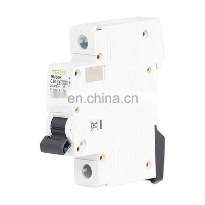 Factory direct sales top quality convenient intelligent mcb miniature Matis MM50H-1P 1-63A 380V 50/60hz circuit breaker machine