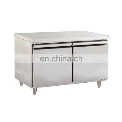 Double Door Stainless Steel Commercial Undercounter Chiller /Work Bench Chiller/Work Bench Fridge