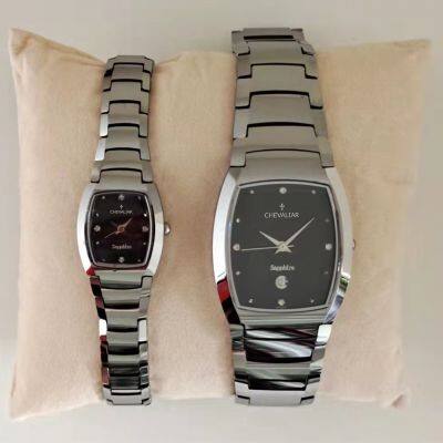 Tungsten Steel Women Watches Man Fashion Quartz Watch photo-2