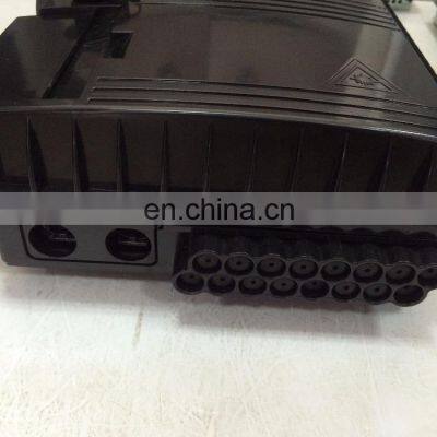 Black 16 Core Outdoor FTTH Fiber Optic Distribution Box With SC LC FT/UPC APC Steel Tube Type PLCsplitter and Adapter. photo-3