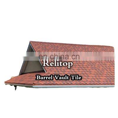 American Ghana Factory High Barrel Tile Stone Coated Metal Roof Tiles Sunset Golden Barrel Tile New Roman Type