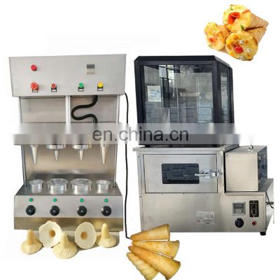 2021 Grande Italian Automatic Pizza Cupcake Sweet Cones Making Machinery Set Pizza Cone Equipment