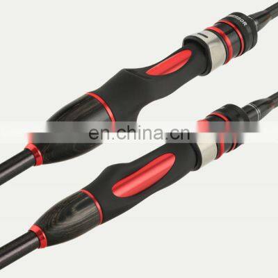 New 1.8m 1.98m 2.1m Freshwater Spinning Bass Fishing Rod Wooden Grip L/ML Two Rod Tips Casting Fishing Pole photo-2