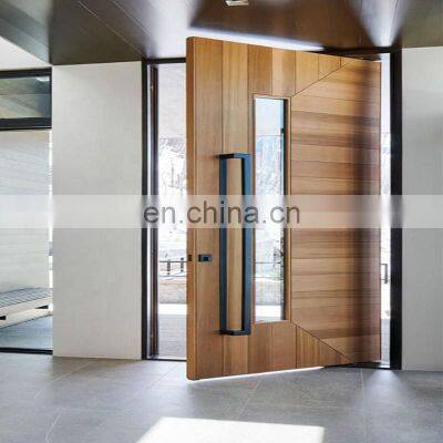 Modern Large Front Main Entrance Pivot Door Low-E Glass Single Exterior Entry Aluminium Glass Pivot Front Doors