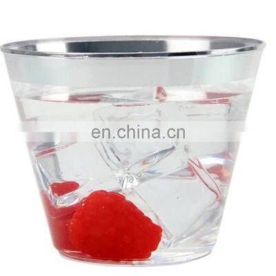 Disposable Hard Clear 9oz 10oz 12oz 14 oz Rose Gold Plastic Cups photo-4