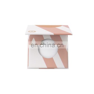 Low moq mini cardboard paper cosmetic packaging free combo single eyeshadow palette powder