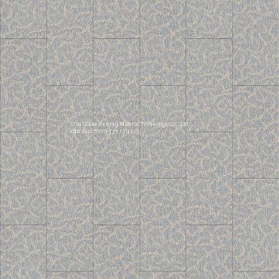 GKBM LS-T003-1 Eco-friendly Unilin Click Brown With Blue Fresh Cool Carpet Grain SPC Flooring photo-2