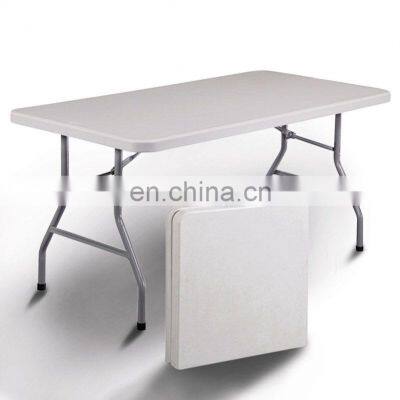 easy small folding camping table 72inch outdoor portable picnic plastic folding banquet dining table and chairs