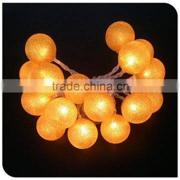 golden ball decoration christmas lights China factory wholesale