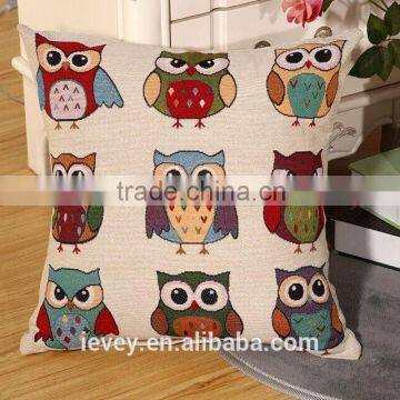 2015 hot selling cartoon printed cushion cover digital printed linen cushion cover