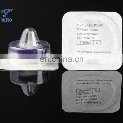 0.22um Disposable Sterile Syringe Filters for Lab HPLC Popular Medical Sterile Syringe Filter photo-5