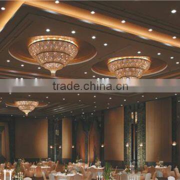 Wedding crystal light decorative hotel ceiling lighting