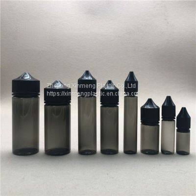 v3 10ml 30ml 60ml Oil Squeeze Liquid Bottle Clear Black Childproof Cap Squeeze Juice Plastic Bottle photo-3