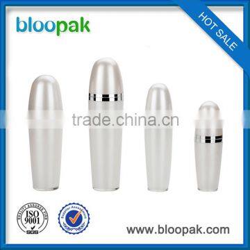 Empty round plastic luxury acrylic bottle