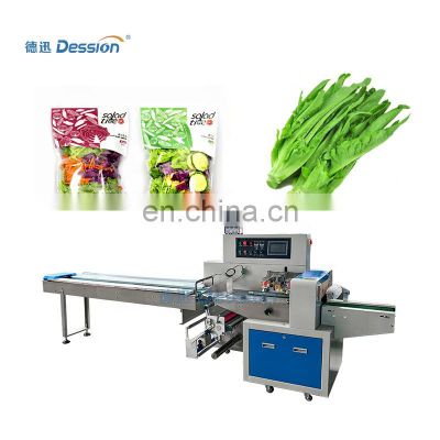 High quality vacuum pillow packing machine full automatic pillow pack machine vegetable ready