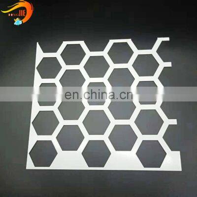 Exterior Decorative Security Hexagonal Perforated Screen Fence Producer