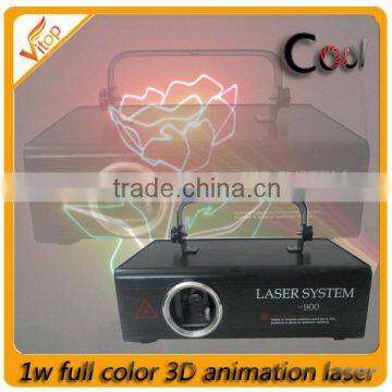 laser light show machine, professional 1w full color led laser light, stage laser light machine