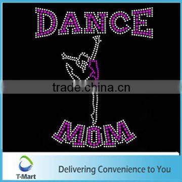 2015 new design rhinestone transfer danc mom