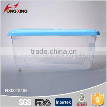 Transparent 15L Plastic Rice Storage Container With Wheel photo-2