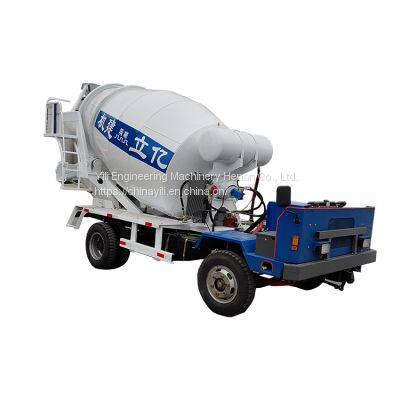 hot sell 4 wheel mobile concrete mixer truck concrete transit mixer