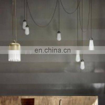 Hot Selling Linear Lasso Glass Lampshade Chandelier Lamp Modern Luxury Home Decor Ring Living Room Pendant Light photo-3