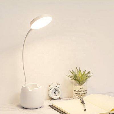 Desk Lamp for Home Office Dorm LED Desk Light With Pen Holder Eye-Caring Table Lamp USB Night Light for Students Dorm photo-3