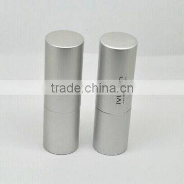 matte silver colored magnetic metal lipstick