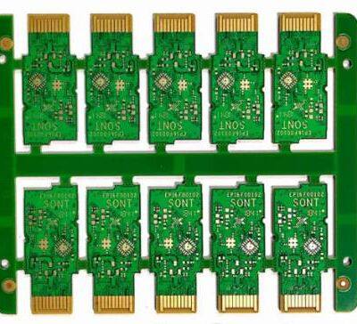 8 Layers, 2nd Order HDI High-frequency Mixed Voltage Buried Resistance PCB,8-layer 2nd Order Optical Module Embedded Gold Finger PCB photo-4
