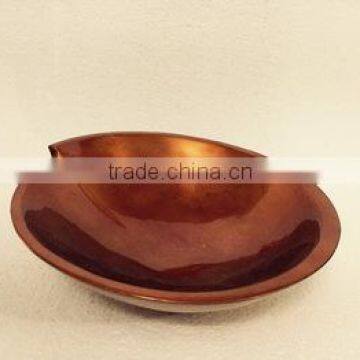 High quality best selling eco friendly lacquered metallic copper salad bowl from Viet Nam