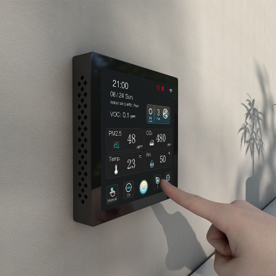 HRV Heat Recovery Ventilation System Controller CO2 PM2.5 TUYA APP AC 220V Smart Ventilation Fan Controller photo-4