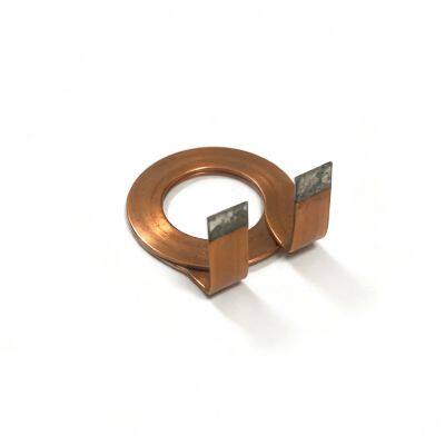 OEM Factory Customized Flat Copper Hollow Coil , Enameled Wire Coil for Permanent Magnet Motor Coils CNC Precision Machining