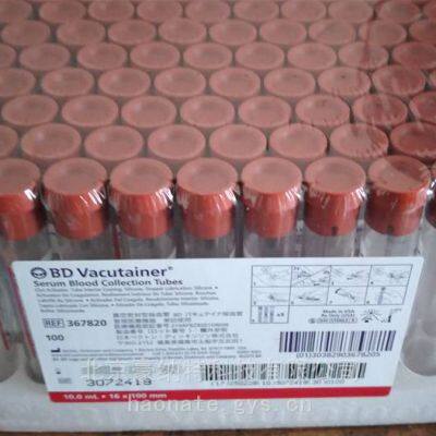 bd Vacuum Sealed Blood Collection Tube 367820 From the United States