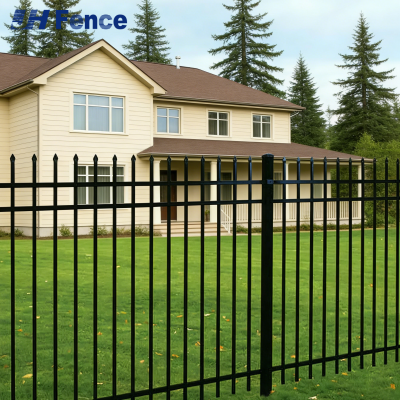 Secure Galvanized Steel Fence | Features Anti-climb Design and Tamper-resistant Construction for Enhanced Property Protection