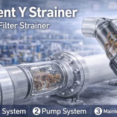 Transparent PVC Y Strainer Pipeline Filter with Visual Inspection Metric Socket