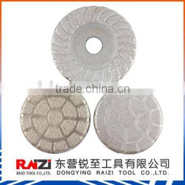 4 Inch hook and loop fastener Backed Metal Bond Rigid Polishing Pads