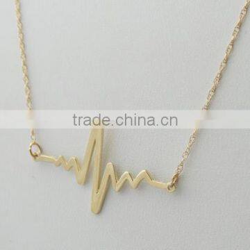 2016 hot sale gold plate necklace stainless steel necklace chain for girls and womens fashion jewelry Can be customized