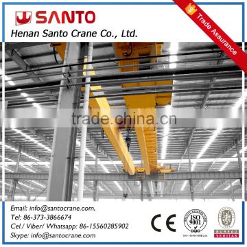 Variable Lifting Speed 30t motor-driven workshop eot double-girder overhead crane for sale