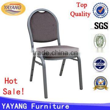 metal stacking promotional aluminum silver wholesale banquet chairs hotel furniture