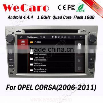 WECARO Double Din GPS Navigation Android Car CD Mp3 Player for Opel Corsa d 2006 - 2011 photo-2