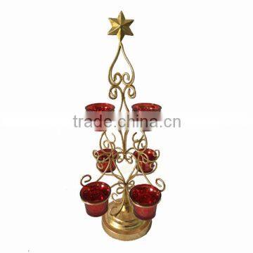 metal christmas star candle holder