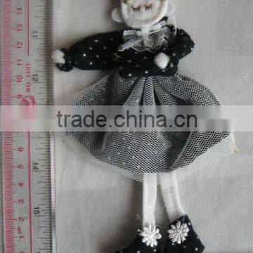 SINGLE SIDED FLAT BACK FABRIC DOLLS JXSP FLAT BACK FABRIC DOLLS FOR SEW ON CLOTHING OR NOTION ITEMS DECORATION