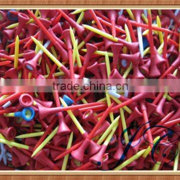 Wholesale stock plastic/rubber golf tees with low price