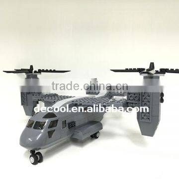 2016 New Decool 2113 318pcs Bell Boeing Osprey Aircraft Model 3D Building Bricks Toys photo-2