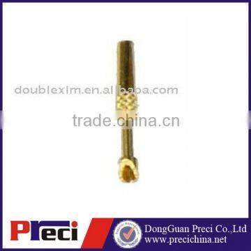 Brass gold plated connector terminal