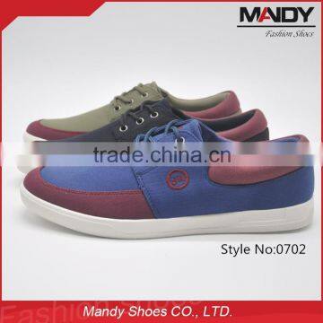 2016 Comfortable wholesale lace up summer canvas shoes men