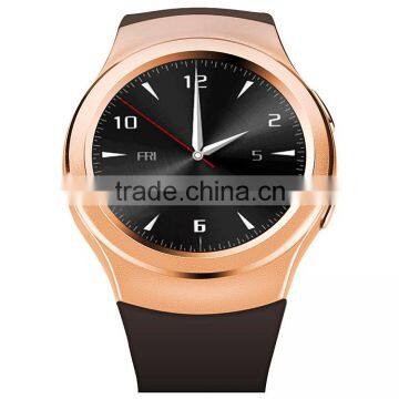 GSM heart rate watch with round panel smart phone watch 2016