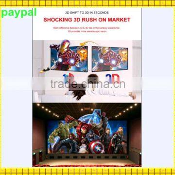 1080P Latest Blue Film Video With 3d Glasses