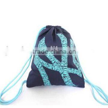 girls canvas drawstring backpack bag