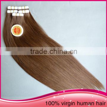 100%European hair tap hair extension PU skin weft remy tape hair extensions